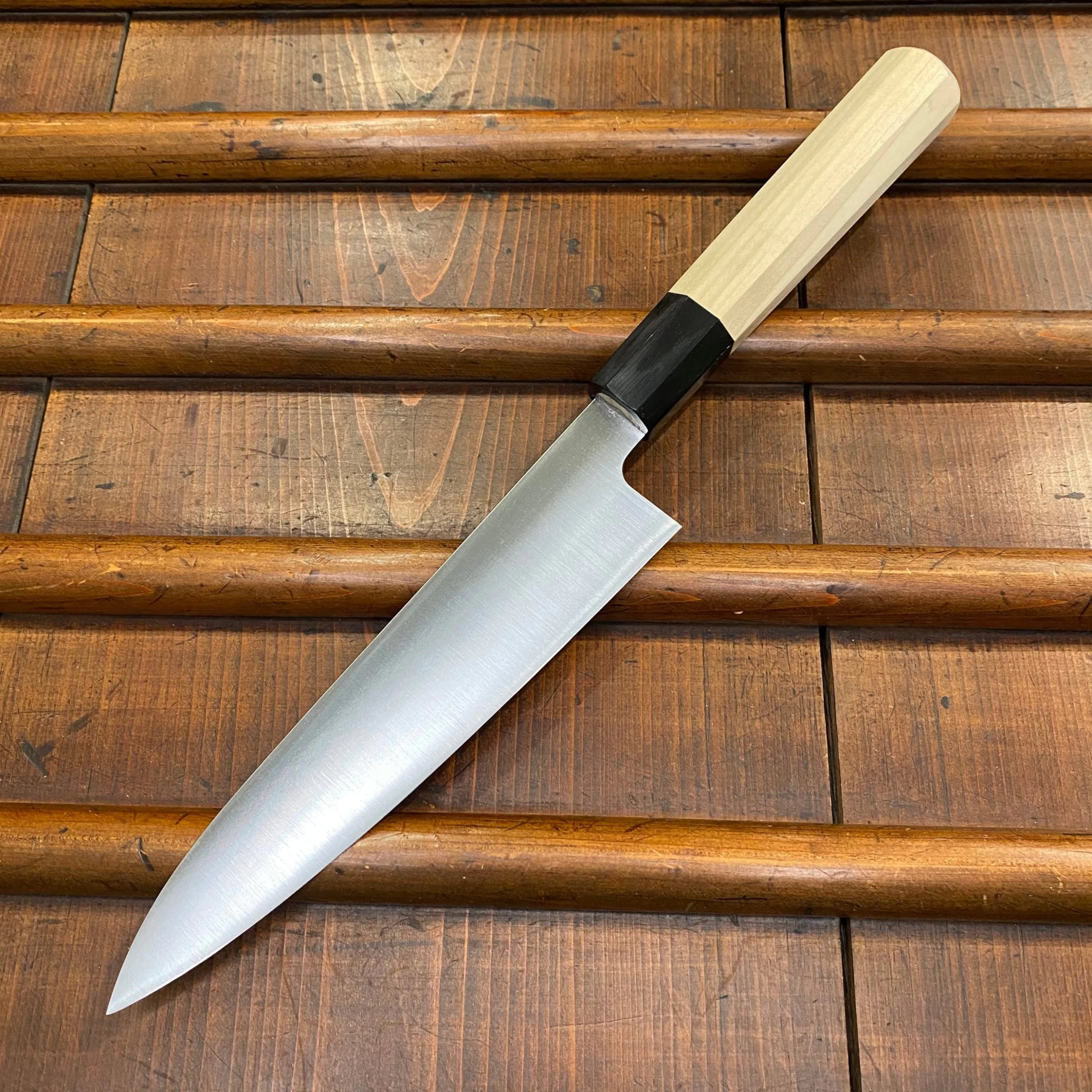 Ashi Hamono Ginga 180mm Wa-Gyuto Shirogami 2 With Saya 4 Ashi Hamono Ginga 180mm Wa-Gyuto Shirogami 2 With Saya - Image 2