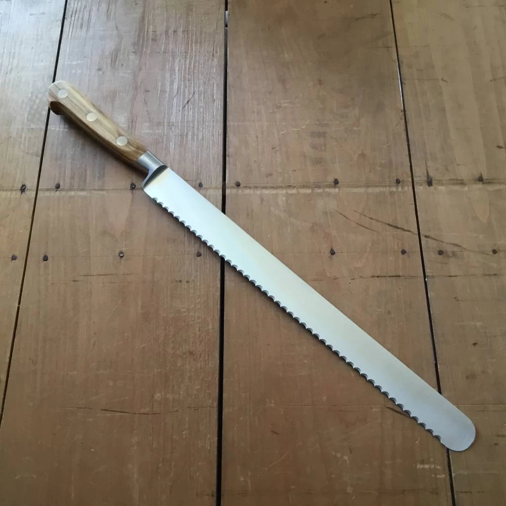 K Sabatier / Tartine / Bernal 12" Serrated Slicer Stainless Olive 4 K Sabatier / Tartine / Bernal 12" Serrated Slicer Stainless Olive - Image 2