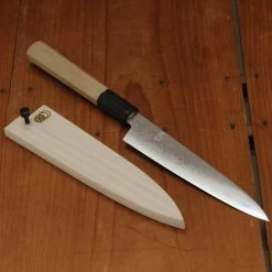 Sakai Kikumori Kikuzuki Uzu 150mm Petty Aogami 1 With Saya
