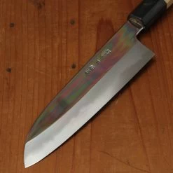 Sakai Kikumori Choyo 180mm Santoku Shirogami 2 With Saya -Knife shop 8 14 1439