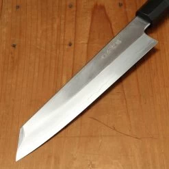 Hatsukokuro Nakagawa 210mm Kiritsuke Gyuto Ginsanko Ebony Black Buffalo Horn Handle -Knife shop 8 21 1466