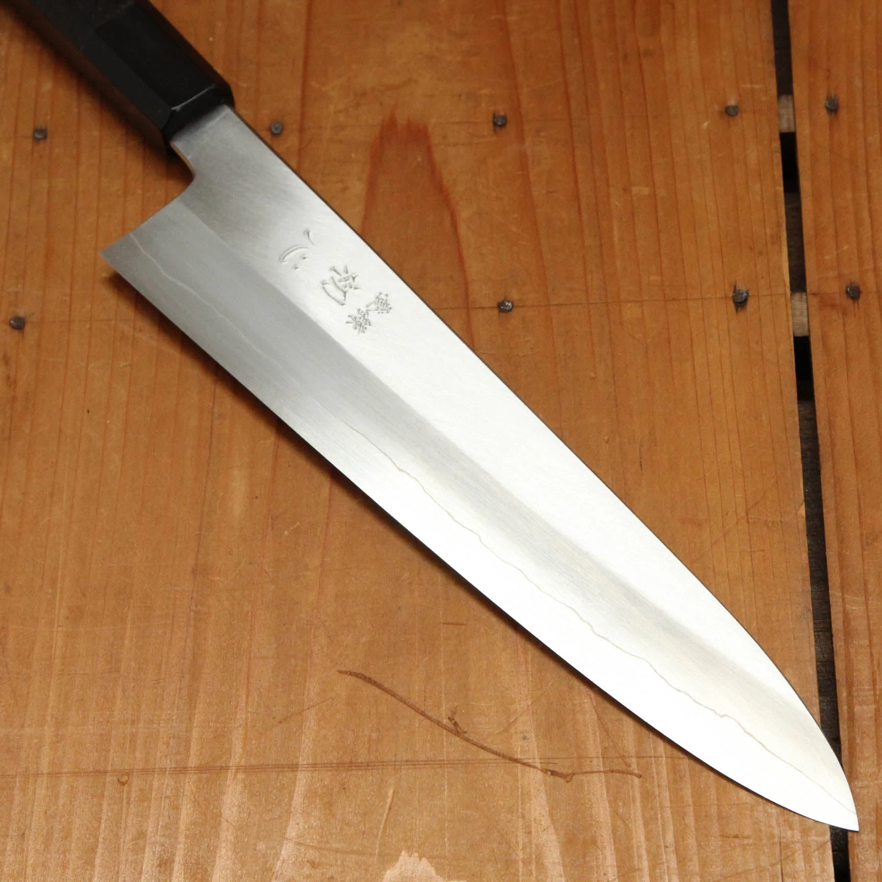 Hatsukokuro Nakagawa 240mm Gyuto Ginsanko Ebony Handle 4 Hatsukokuro Nakagawa 240mm Gyuto Ginsanko Ebony Handle - Image 2