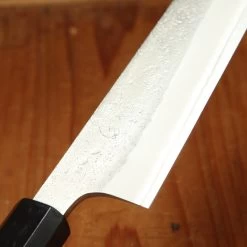Yoshikane Hamono 240mm Sujihiki Shirogami 2 Nashiji Teak Handle -Knife shop 8 21 1506