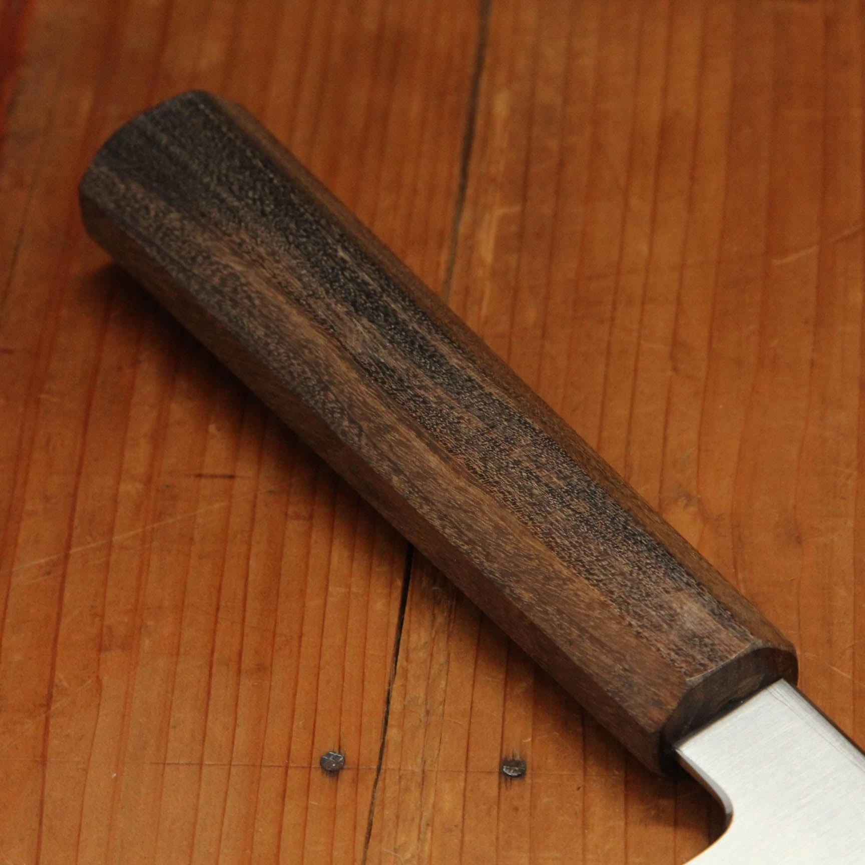 Myojin Riki Seisakusho 240mm Gyuto Cobalt Special Stainless Bubinga Handle 4 Myojin Riki Seisakusho 240mm Gyuto Cobalt Special Stainless Bubinga Handle - Image 2