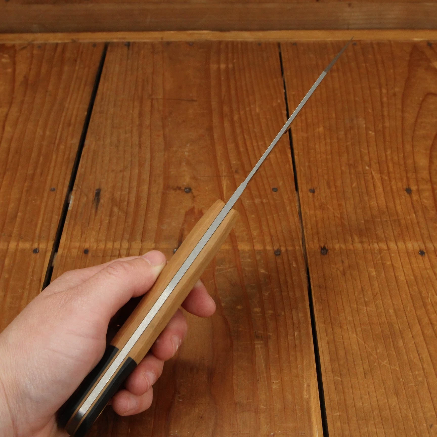 Benchmade Cutlery Station Knife Maple Valley Richlite Handle With Black G10 Bolster 10 Benchmade Cutlery Station Knife Maple Valley Richlite Handle With Black G10 Bolster - Image 8