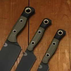 Benchmade Cutlery 3 Piece Set OD Green G10 Handle Black G10 Bolster 10 Benchmade Cutlery 3 Piece Set OD Green G10 Handle Black G10 Bolster -Knife shop 9 1 1649