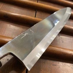 Hitohira Tanaka Mosuke 240mm Mioroshi Deba Aogami 1 Mirror Finish Ebony With Saya -Knife shop 909D0051 FE1C 4C59 A9BE 9D698A031D2D