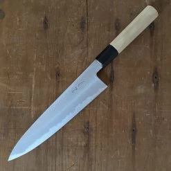 Sakai Kikumori 210mm Gyuto Aogami 1 Suminagashi Ho/Horn -Knife shop 913ad564 eb1c 4e31 a1a0 f975676b4838