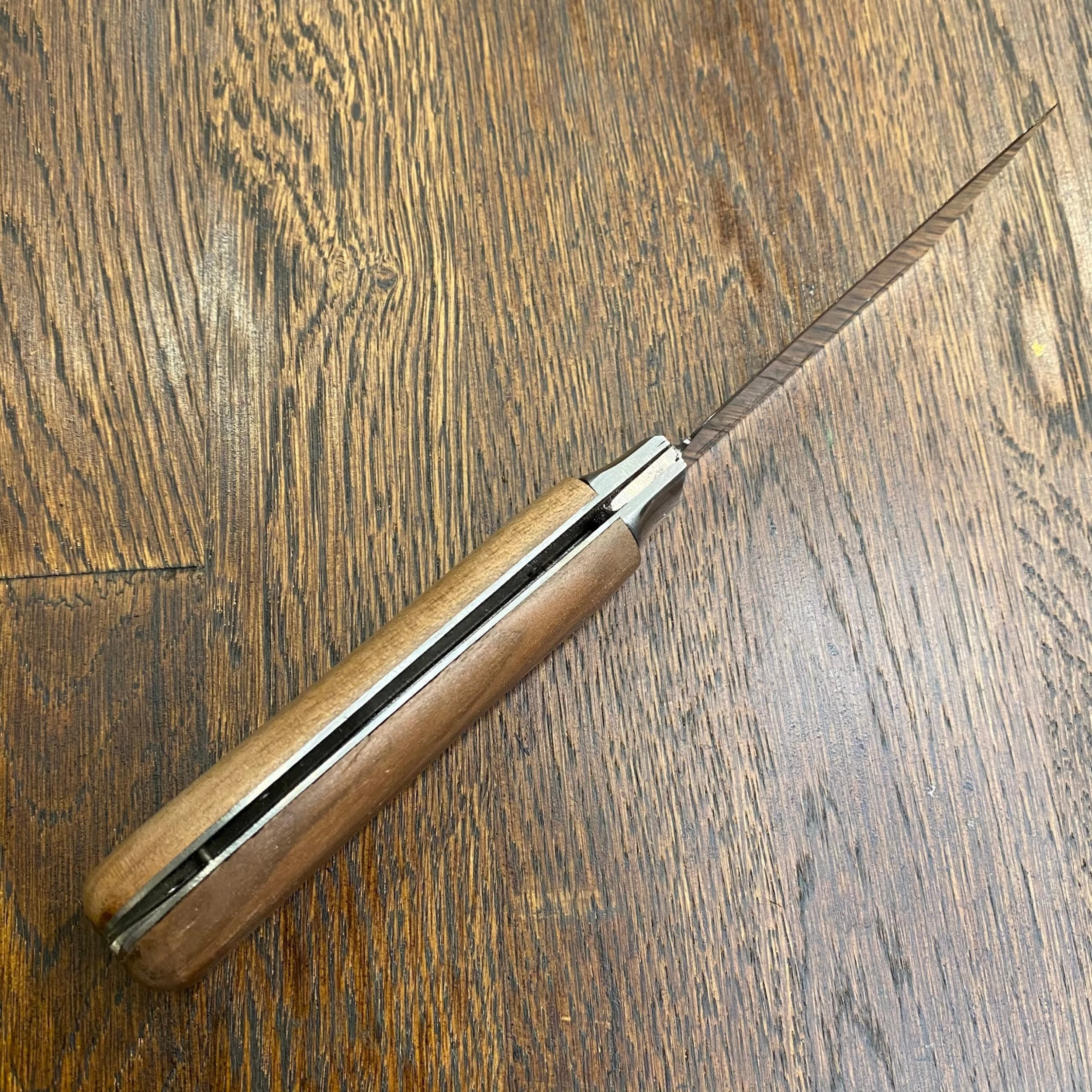 Friedr Herder 4” Sheepsfoot Jack Carbon Steel Sapele Wood 6 Friedr Herder 4” Sheepsfoot Jack Carbon Steel Sapele Wood - Image 4