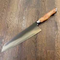 Steelport 8” Chef Knife 52100 Carbon Steel Stabilized Maple -Knife shop 94B62504 20F1 47A2 8DC6 E0B8D32C1E66