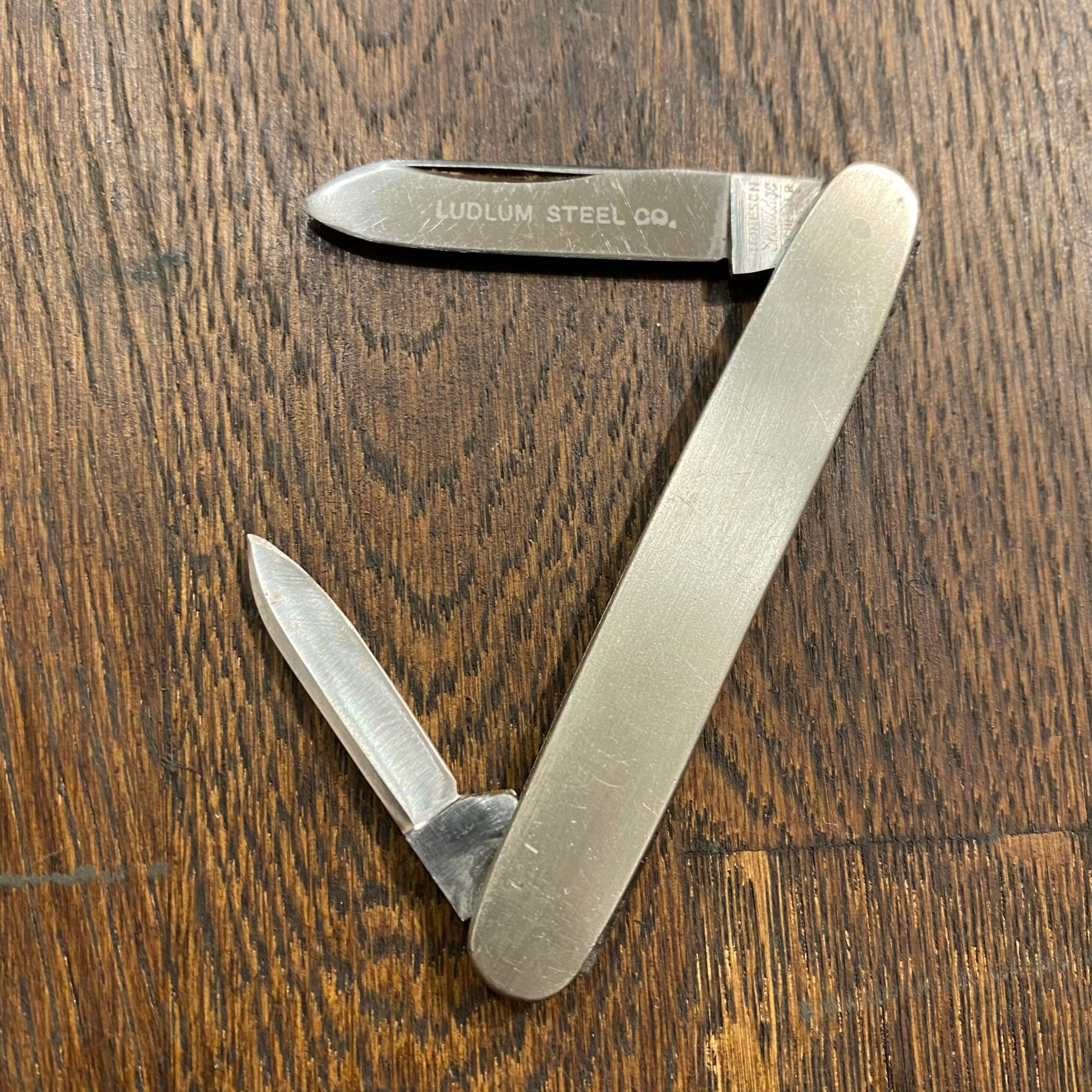 Vintage Robeson Shuredge 3” Pen Stainless Blade Nickel Scales 1922-38 3 Vintage Robeson Shuredge 3” Pen Stainless Blade Nickel Scales 1922-38