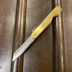 Higonokami 9cm Aogami 2 Steel Folding Knife Medium Brass Handle -Knife shop 9E44E2E5 5DD2 493E 84F1 90B6A3EE1317