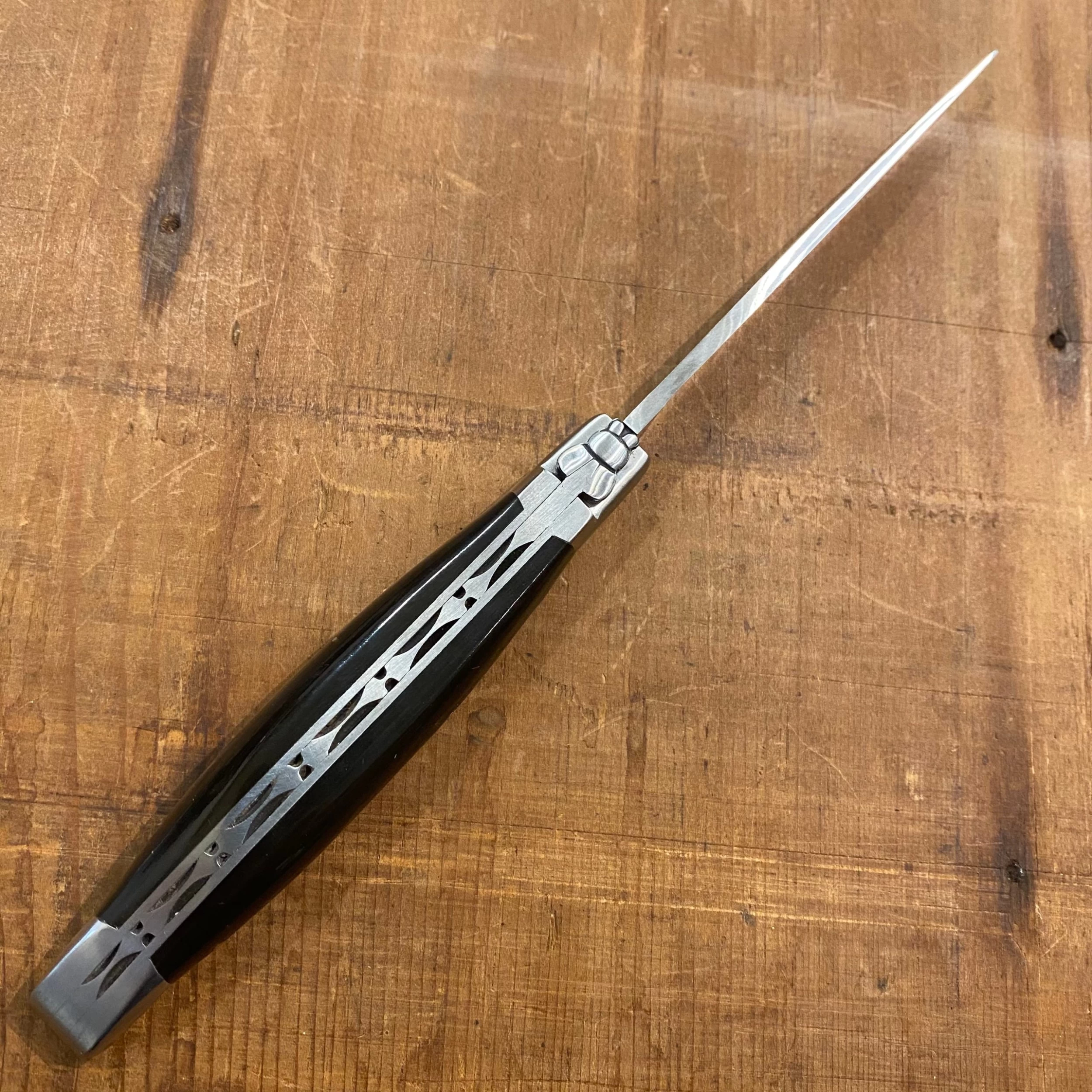 Fontenille Pataud Laguiole Essential 12cm Pocket Knife Buffalo Horn 4 Fontenille Pataud Laguiole Essential 12cm Pocket Knife Buffalo Horn - Image 2