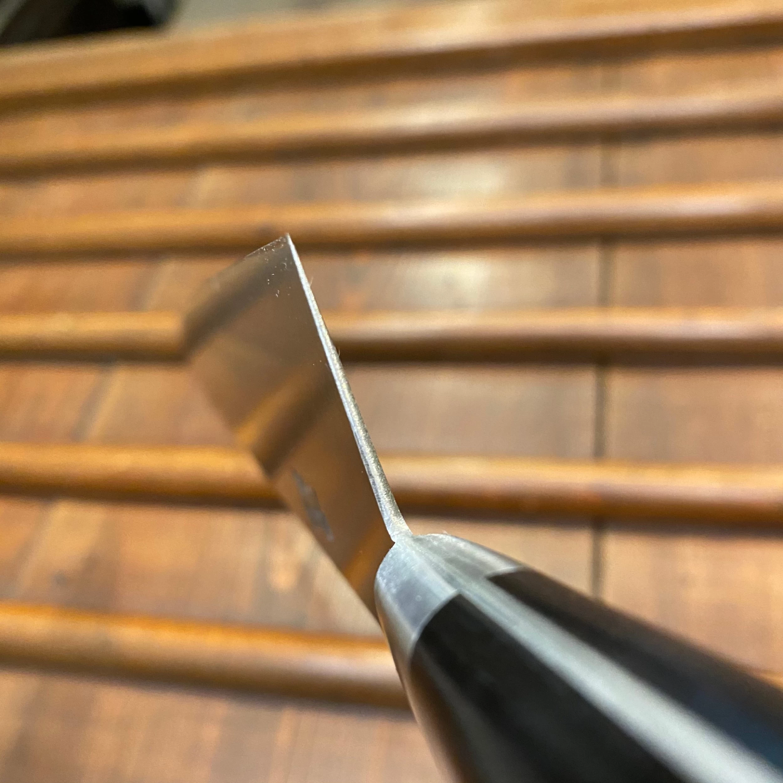 Ashi Hamono Ginga 240mm Gyuto Shirogami 2 Western Handle With Saya 5 Ashi Hamono Ginga 240mm Gyuto Shirogami 2 Western Handle With Saya - Image 3