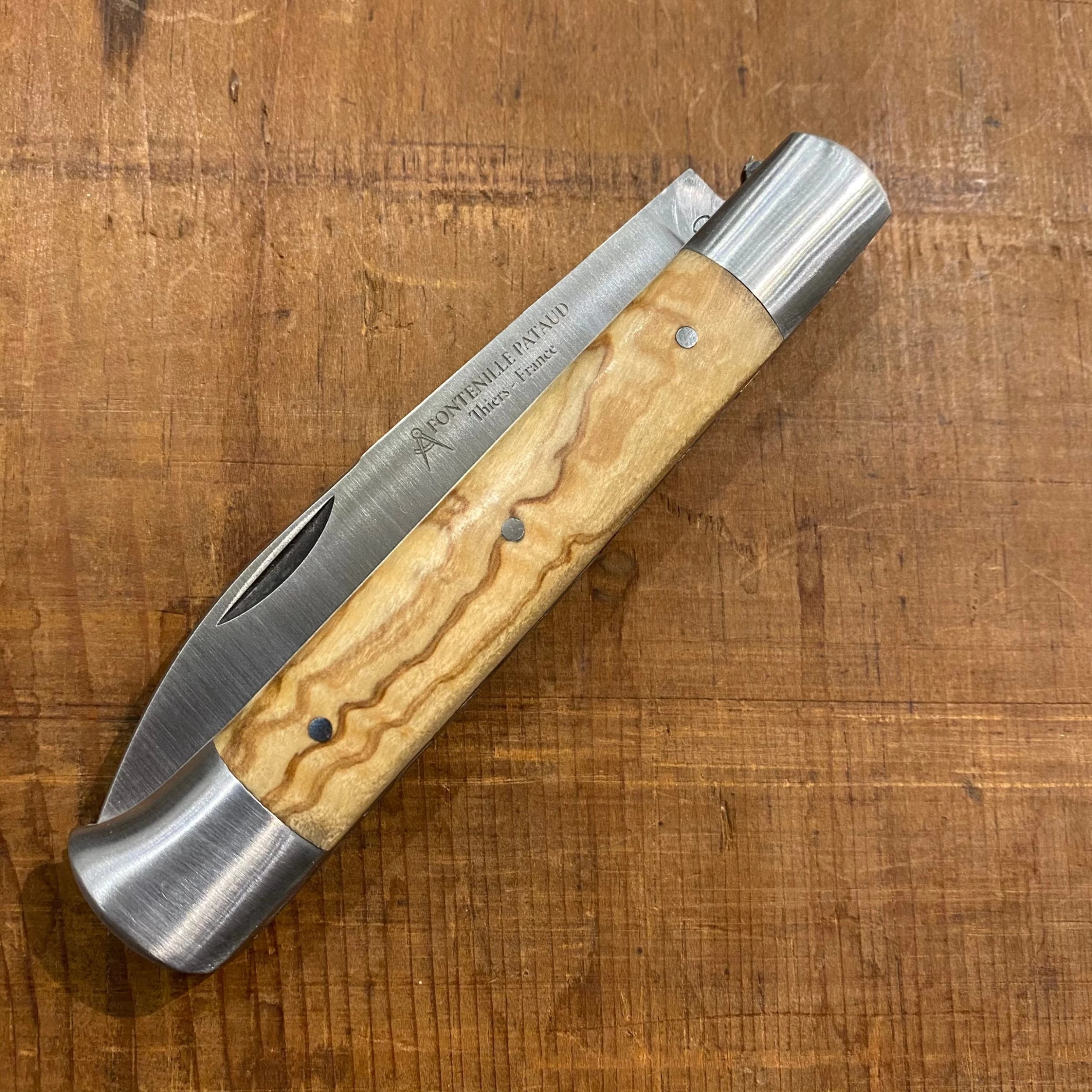 Fontenille Pataud Roquefort 11.5cm Pocket Knife Olive 6 Fontenille Pataud Roquefort 11.5cm Pocket Knife Olive - Image 4