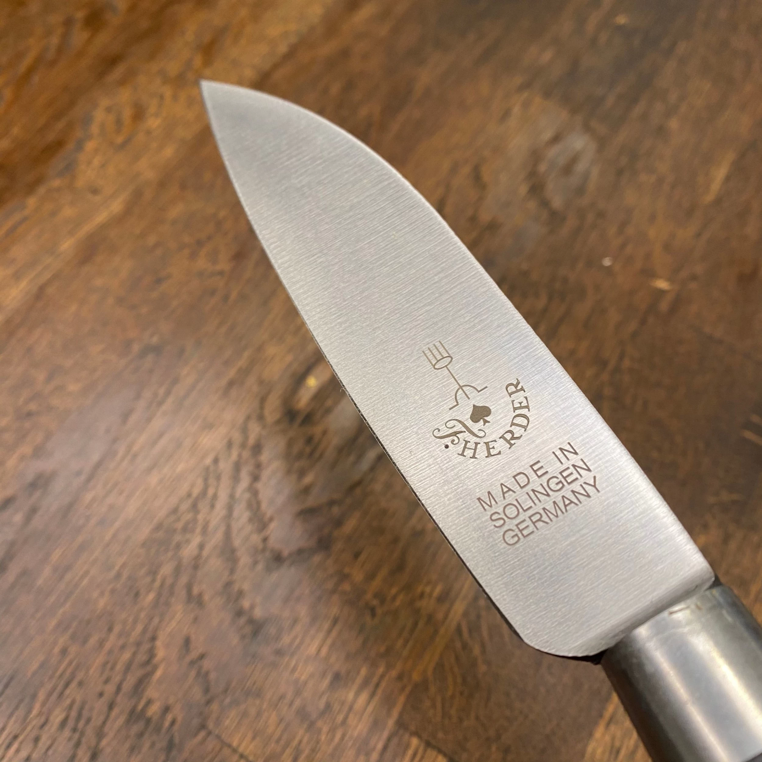 Friedr Herder 5.5” Old Farmer’s Knife Carbon Steel Black Beech 5 Friedr Herder 5.5” Old Farmer’s Knife Carbon Steel Black Beech - Image 3