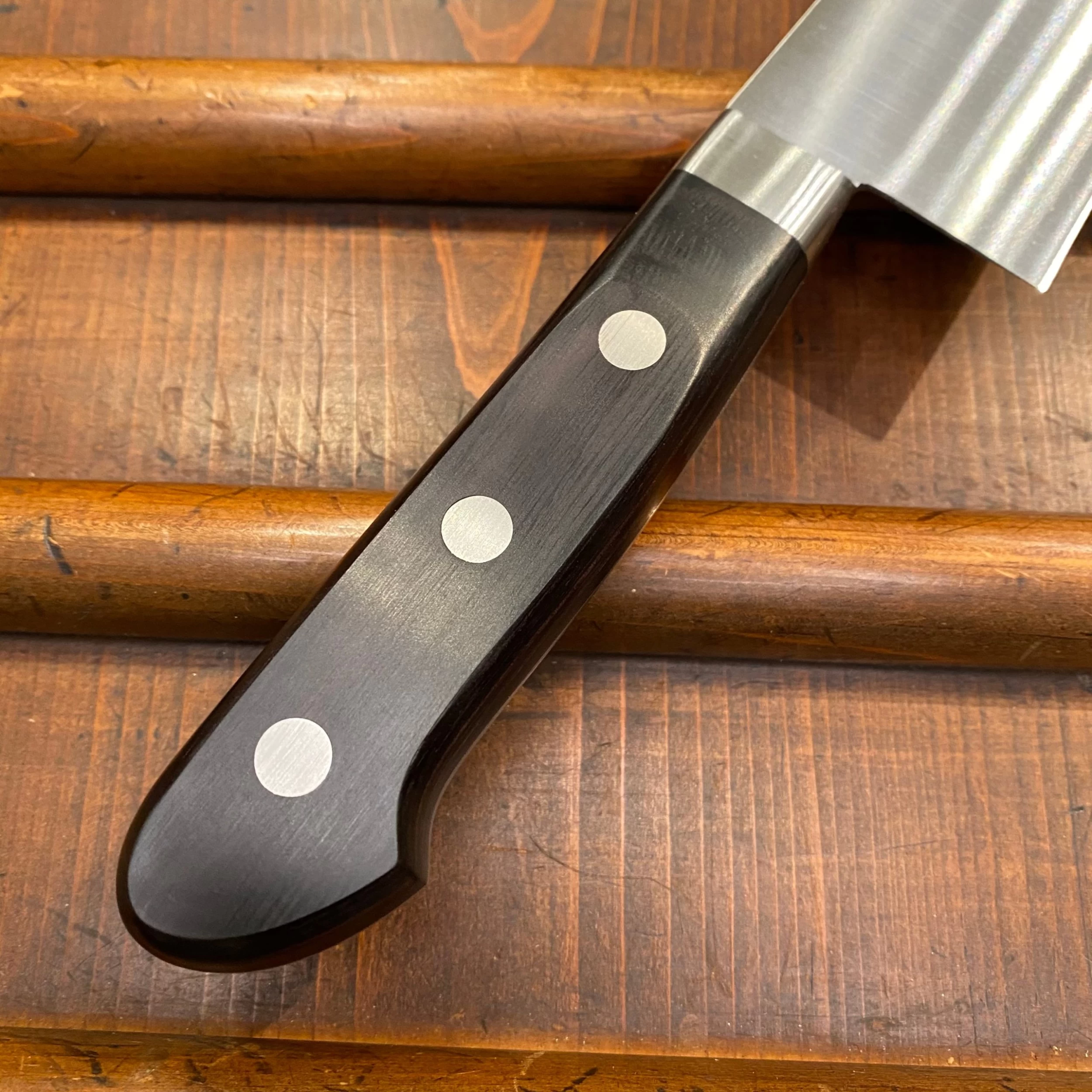 Ashi Hamono Ginga 240mm Gyuto Shirogami 2 Western Handle With Saya 7 Ashi Hamono Ginga 240mm Gyuto Shirogami 2 Western Handle With Saya - Image 5