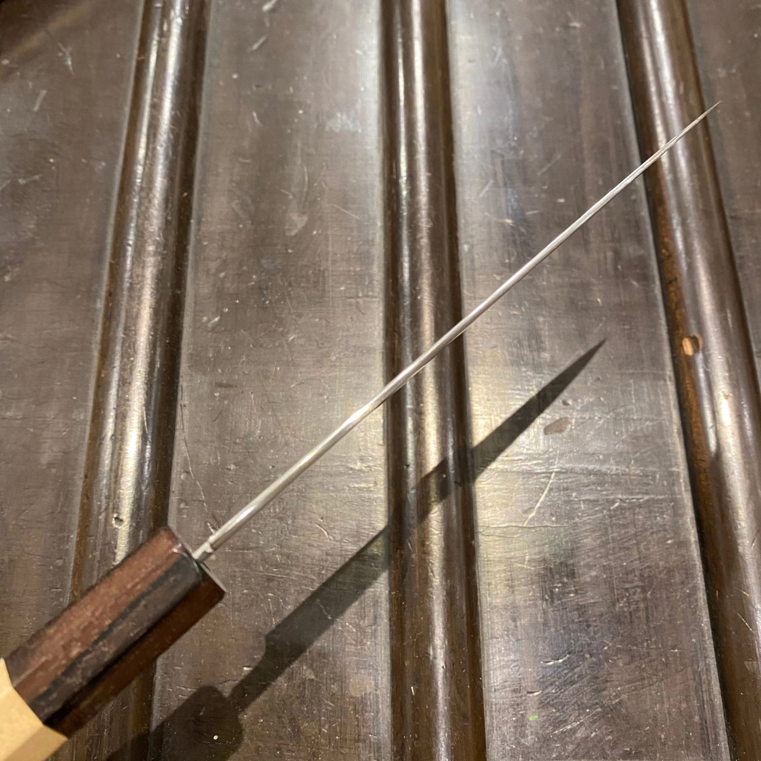 Konosuke Sakai HD2 150mm Wa Petty Oct Ho W Ebony Ferrule With Saya 6 Konosuke Sakai HD2 150mm Wa Petty Oct Ho W Ebony Ferrule With Saya - Image 4