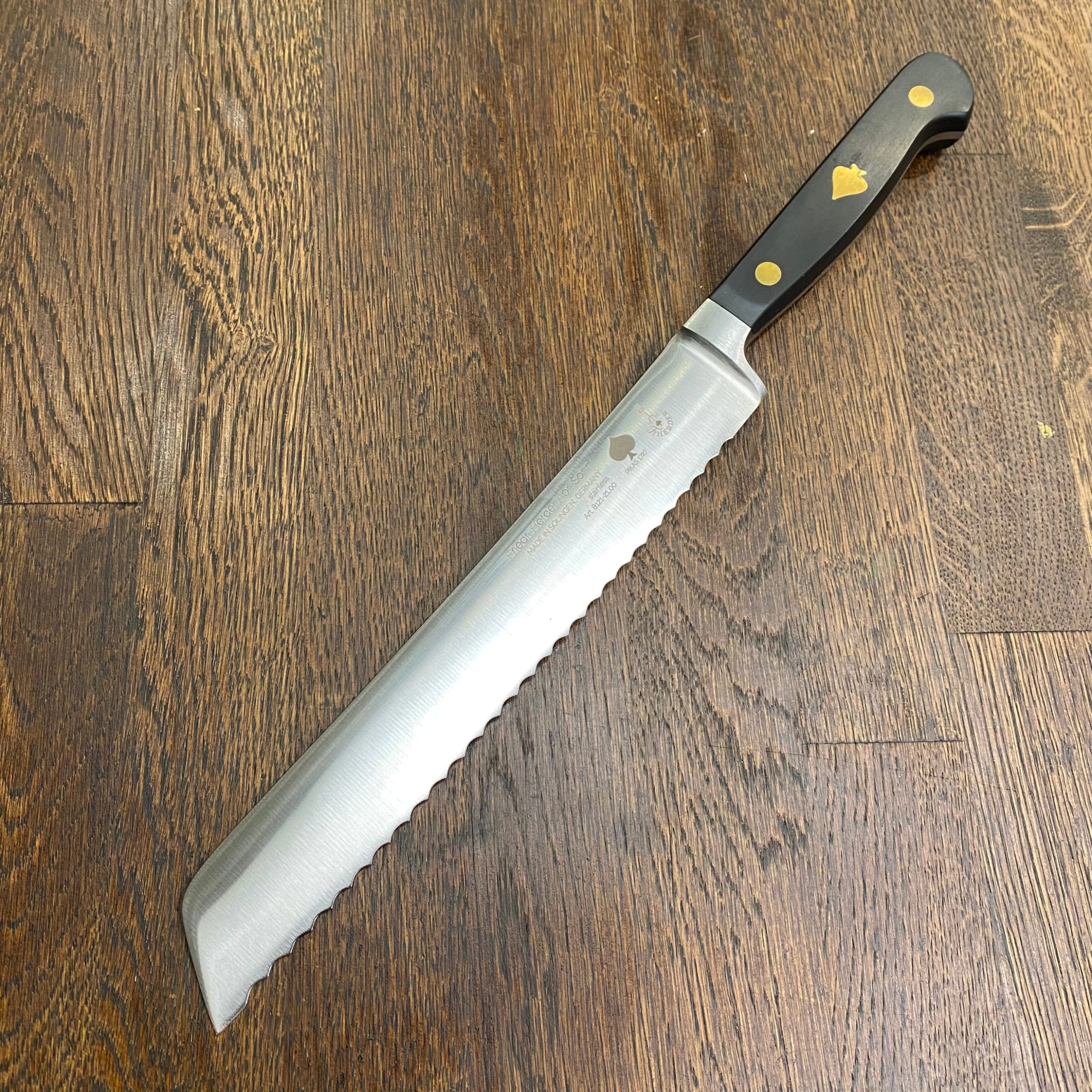 Friedr Herder 8” Bread Knife Forged Stainless POM 3 Friedr Herder 8” Bread Knife Forged Stainless POM