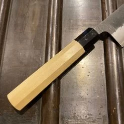 Konosuke Madei Sumiiro 210mm Gyuto SLD Kurouchi Nashiji - By Nihei With Saya -Knife shop E670B505 CC20 4324 AF8D 03ABE0ABBC83