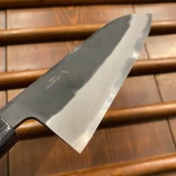 Hitohira MS 165mm Santoku Iron Clad Aogami 2 Kurouchi Rosewood -Knife shop ED932487 947D 4DFF 92B1 59C511A425B4