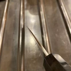 Konosuke Madei Sumiiro 240mm Gyuto SLD Kurouchi Nashiji - By Nihei W/ Saya -Knife shop F865A7E9 BCFE 4CC9 9AB2 5B87136C01F4