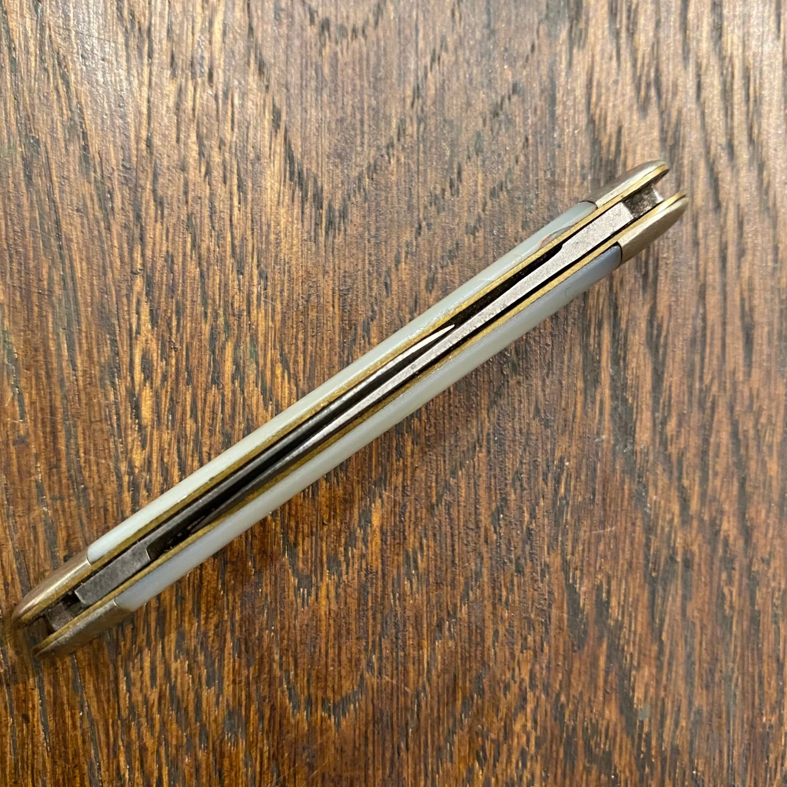 Vintage Ulster Knife Co. 2 7/8" Pen Knife Carbon Steel & Mother Of Pearl 1876-1941 9 Vintage Ulster Knife Co. 2 7/8" Pen Knife Carbon Steel & Mother Of Pearl 1876-1941 - Image 7