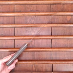 Vintage Unmarked 12" Round Tip Slicer Carbon Steel Rosewood American 1930's-60's -Knife shop IMG20230215144522