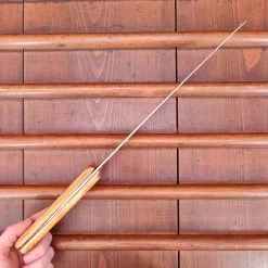 Vintage A J Jordan 10" Butcher Scimitar Double Shear Steel Boxwood Is 1871-1927 -Knife shop IMG20230215153214