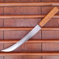 Vintage A J Jordan 10" Butcher Scimitar Double Shear Steel Boxwood Is 1871-1927 -Knife shop IMG20230215153316