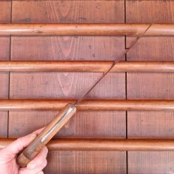 Vintage Bourgade 7" Cleaver Carbon Steel Rosette Rivets 1930's-50's? 10oz -Knife shop IMG20230215154303