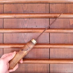 Vintage French Cleaver '303' 6" Carbon Steel Turned Handle C1900-1930's 17.5oz -Knife shop IMG20230215155453