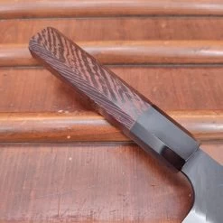 Nigara Hamono 180mm Santoku SG2 Kurouchi Tsuchime Wenge -Knife shop IMG20230224154958