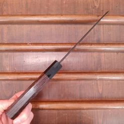 Nigara Hamono 180mm Santoku SG2 Kurouchi Tsuchime Wenge -Knife shop IMG20230224155025