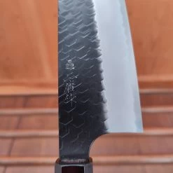 Nigara Hamono 180mm Santoku SG2 Kurouchi Tsuchime Wenge -Knife shop IMG20230224155121