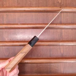 Yoshikane Hamono 165mm Santoku Shirogami 2 Nashiji Teak Handle -Knife shop IMG20230224155339