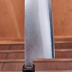 Yoshikane Hamono 165mm Santoku Shirogami 2 Nashiji Teak Handle -Knife shop IMG20230224155418