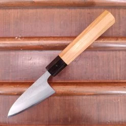 Yoshikane Hamono 80mm Paring Shirogami 2 Nashiji Teak Handle -Knife shop IMG20230224155913
