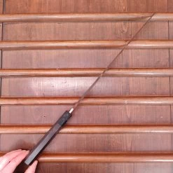 Hatsukokoro Nakagawa 330mm Sakimaru Yanagi Aogami 1 Damascus Ebony Buffalo Horn -Knife shop IMG20230224160852