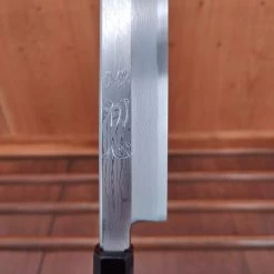 Hatsukokoro Nakagawa 330mm Sakimaru Yanagi Aogami 1 Damascus Ebony Buffalo Horn -Knife shop IMG20230224160922