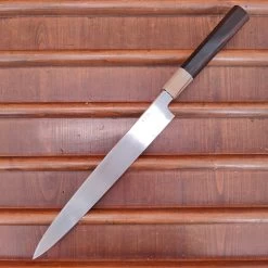 Hatsukokoro Nakagawa 270mm Yanagi Shirogami 3 Abura Honyaki Kyomen Ebony Blonde Buffalo Horn 17 Hatsukokoro Nakagawa 270mm Yanagi Shirogami 3 Abura Honyaki Kyomen Ebony Blonde Buffalo Horn -Knife shop IMG20230224161723