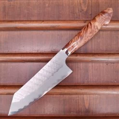 Nigara Hamono 180mm Bunka SG2 Migaki Tsuchime Stabilized Maple Burl Western Handle 15 Nigara Hamono 180mm Bunka SG2 Migaki Tsuchime Stabilized Maple Burl Western Handle -Knife shop IMG20230321125906