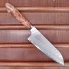 Nigara Hamono 180mm Santoku SG2 Migaki Tsuchime Stabilized Maple Burl Western Handle -Knife shop IMG20230321131135