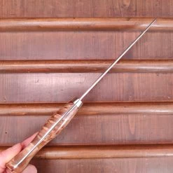 Nigara Hamono 180mm Santoku SG2 Migaki Tsuchime Stabilized Maple Burl Western Handle -Knife shop IMG20230321131213