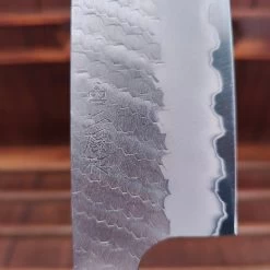 Nigara Hamono 180mm Santoku SG2 Migaki Tsuchime Stabilized Maple Burl Western Handle -Knife shop IMG20230321131335