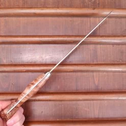 Nigara Hamono SG2 210mm Kiritsuke Gyuto Migaki Tsuchime Stabilized Maple Burl Western Handle 13 Nigara Hamono SG2 210mm Kiritsuke Gyuto Migaki Tsuchime Stabilized Maple Burl Western Handle -Knife shop IMG20230321133024