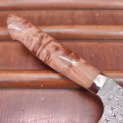 Nigara Hamono SG2 210mm Gyuto Damascus Stabilized Maple Burl Western Handle -Knife shop IMG20230321133951