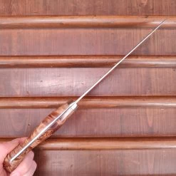 Nigara Hamono SG2 210mm Gyuto Damascus Stabilized Maple Burl Western Handle -Knife shop IMG20230321134024