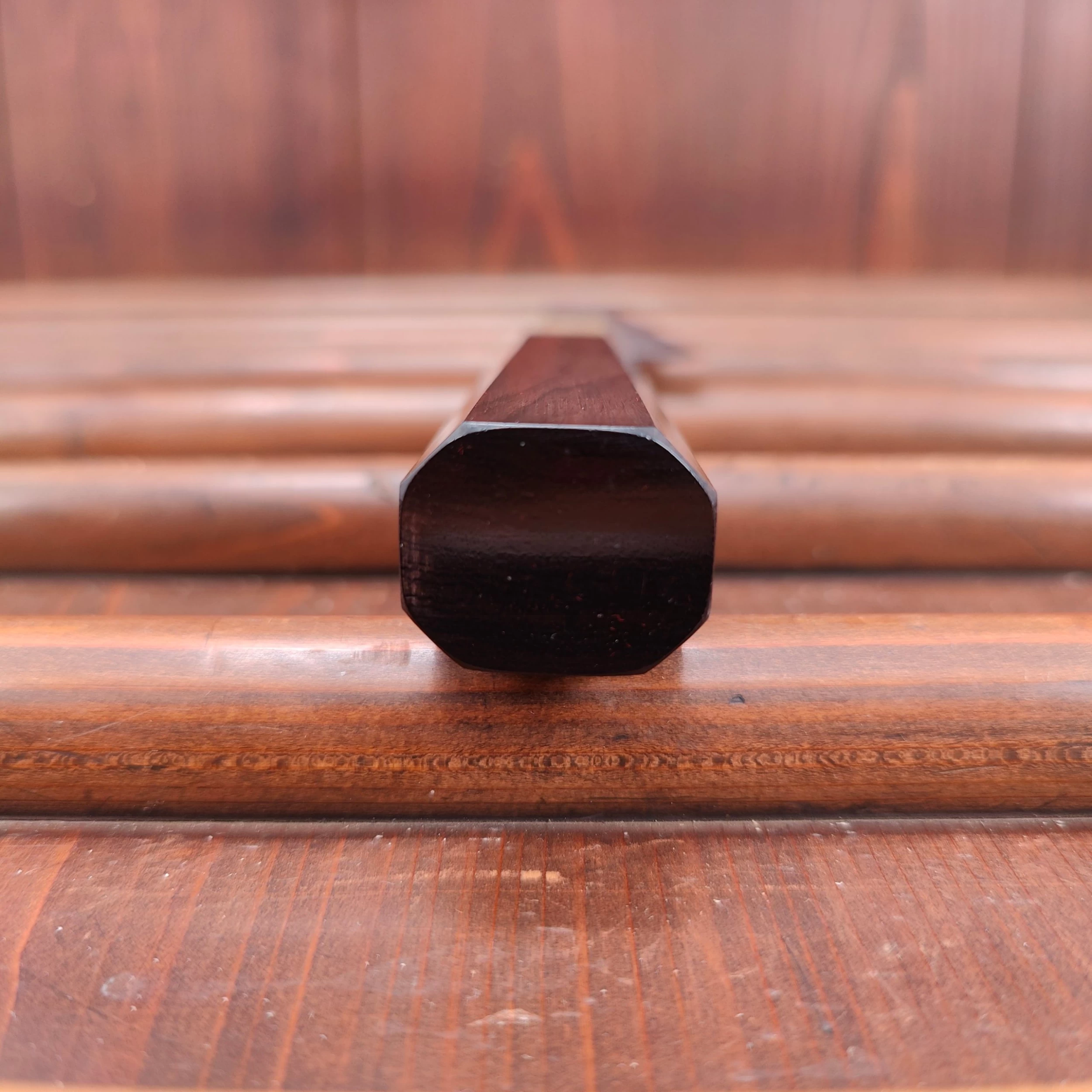 Yoshikazu Tanaka 270mm Kiritsuke Sujihiki Shirogami 1 Damascus Ebony 10 Yoshikazu Tanaka 270mm Kiritsuke Sujihiki Shirogami 1 Damascus Ebony - Image 8