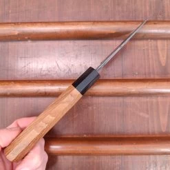 Kumokage 80mm Petty Aogami 2 Kurouchi Carbon Damascus Teak Horn 13 Kumokage 80mm Petty Aogami 2 Kurouchi Carbon Damascus Teak Horn -Knife shop IMG20230321143510